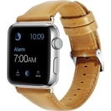 CoverZone Apple Watch 44 mm Açık Kahve Deri Kordon