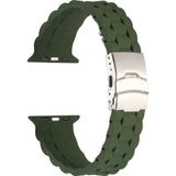 CoverZone Apple Watch 5 42-44 mm Uyumlu Metal Toka Delikli Panoply Silikon Kordon