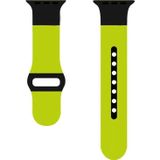 CoverZone Apple Watch 5 Uyumlu 42-44 mm Çift Renk Spor Kayış Fıstık Yeşili Kordon
