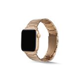 CoverZone Apple Watch 7 45 mm Uyumlu Z Type Model Metal Rose Gold Kordon