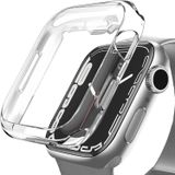 Coverzone Apple Watch ile Uyumlu Series 10 Şeffaf Kılıf Ekranı Tam Kapatan Silikon Yapılı Ekran Koruma Apple Watch ile uyumlu Series 10 Ekran Koruyucu Şeffaf (46mm)
