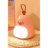 Coverzone Avokado Tasarımlı Gece Lambası – 3 Kademeli Işık Ayarı, RGB Atmosfer Modu, USB Şarjlı, Taşınabilir Silikon Bebek Uyku Işığı, Yumuşak Gece Aydınlatması, Bebek–Çocuk Odası İçin (Pembe)