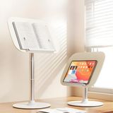 Coverzone Ayarlanabilir Ahşap Kitap Okuma Standı 30–55 cm – Metal Ayaklı Ergonomik Notebook ve Tablet Standı – Çok Amaçlı Laptop Yükseltici Çizim ve Ders Çalışma Sehpası, R30, Krem