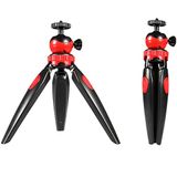 Coverzone Ayarlanabilir Yükseklik Telefon Tutucu Mini Tripod Tutacağı 360 Derece Dönen Akıllı Telefon/Kamera/DSLR/Web Kamerası/Gopro İle Uyumlu Masaüstü Tripod Standı