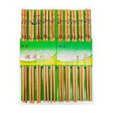 Coverzone Bambu Organik Chopstick Yemek Çubuğu Haşi 10 Çift Uzak Doğu Japon Tip - Çok Renkli