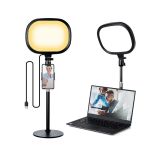 Coverzone Beyaz Sarı Led Aydınlatma Video ve Fotoğraf Çekimi için Sürekli Işık Youtuber Twich Yayın Işığı Ürün Göresel Fotoğraflama Tripodlu Aydınlatma 23cm SY-039 (SY-039)