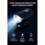 Coverzone BL-550 Ultra Parlak Bisiklet Işığı - Suya Dayanıklı LED Far, Yüksek Görünürlük, Klipsli Lamba