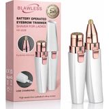 CoverZone BLAWLESS HX-202B | 2in1 Arada Şarjlı Kaş ve Yüz Tüyü Alma Cihazı USB Şarjlı Kadın Mini Epilatör | Hassas ve Acısız Kaş Düzeltici Üst Dudak Çene Tüy Alma Makinesi Taşınabilir Ruj Tasarım