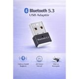 Coverzone Bluetooth 5.3 Usb Adaptör Dongle Pc Laptop Kulaklık Mouse Klavye Gamepad | Zr770