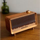 CoverZone Bluetooth Coverzone Yeni Nesil Retro Radyo Görünümlü Speaker USB Tf Aux Bluetooth Müzik Kutusu Retro Teleskopik Anten Type-C Şarj Edilebilir Kahverengi B3