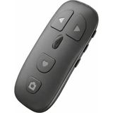 Coverzone Bluetooth Sayfa Çevirme Kumandası Tekerlekli Uzaktan Kontrol Cihazı Telefon Tablet Uyumlu Video Kaydırma E-Kitap Okuma Selfie Çekim Medya Kontrol Aleti | KR-06 (Gri)