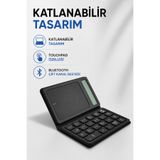 Coverzone Bluetooth Sayısal Tuş Takımı Touchpad Hesap Makineli Kablosuz Numeric Keypad USB-C | ZR1274