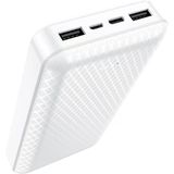Coverzone Borofone 20000mAh 74Wh, Dual USB Output, USB-C Input ve Micro USB Input Güç Bankası Powerbank iPhone ile Uyumlu Şarj Seviyesi Led Gösterli Kompak ve Modern Tasarım BJ3A