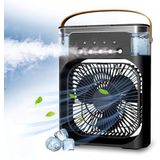 Coverzone Buharlı Hava Soğutucu, 26x19x8 Cm Taşınabilir Portatif Klima, 330 Ml, Mobil Sulu Klima, 3 Rüzgar Hızı, 3 Sis Modu, Buzlu Vantilatör 5 Sprey Delikli ile Renkli LED Işıklı- HR025