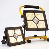 Coverzone Çakarlı Solar Lamba Standlı | 4 Işık Modu, 400 LED, Telefon Şarj Edilebilir, Dayanıklı Tasarım, Solar Panel ile Enerji Tasarrufu, Uzun Süreli Aydınlatma ve Acil Durum Işık, S68, Siyah