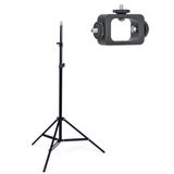 Coverzone Cep Telefonu Montaj Adaptörü, Canlı Yayın/Fotoğrafçılık Işık Yayıncı Için Vidalı Evrensel Cep Telefonu Tutucu, Cep Telefonu için Tripod (O-STD1 Montaj Adaptörü + Tripod)