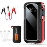 Coverzone Çok Fonksiyonlu Araç Akü Takviye Cihazı Taşınabilir Powerbank LED Aydınlatma Dijital Göstergeli 6000MAH 22.2WH 5V-2A USB Çıkışlı Acil Durum Araç Takviye Cihazı | JP-S153