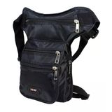Coverzone Çok Gözlü Seyehat Spor Kullanımına Uygun Bel Bacak Omuz Göğüs Cepli Çok Bölmeli Motosiklet Bisiklet Yürüyüş ve Kamp Kullanımına Uygun Outdoor Çok Amaçlı unisex Kadın ve Erkek Çanta Siyah