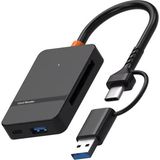 Coverzone Çoklayıcı Adaptör 7 in 1 USB/Type-c To USB A, USB C Macbook uyumlu Çevirici Adaptör Çok Portlu Çoklayıcı 7 in 1 USB HUB Tip C (ADS-316)