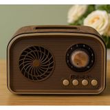 CoverZone CZ101BT Mini Boy Retro Radyo Kahverengi Bluetooth Hoparlör