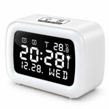 Coverzone Dijital Alarm Saat, Çift Alarmlı Masa Saati, Snooze, DS-5801 | Ayarlanabilir ekran parlaklığı, °C/°F seçimi, haftanın günü göstergesi, kompakt tasarım ve kolay kullanım