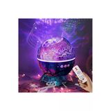 Coverzone Dinozor Yumurtası Gece Masa Lambası Bluetooth Hoparlör Led Lamba Galaxy Projektör Led Işık K890 Mavi