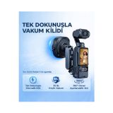 Coverzone DJI Osmo Pocket 3 ile Uyumlu Aksiyon Kameraları için Araba Çekim Braketi Tutucu Stant | DJ-3
