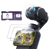 Coverzone DJI Osmo Pocket 3/4 ile Uyumlu Temperli Cam Koruyucu | 9H Sertlik, AR Yansıma Önleyici, AF Oleofobik Kaplama, HD Görüntü, Parmak İzi Önleyici ve Kolay Uygulama Aparatı