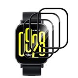 Coverzone Ekran Koruyucu Xiaomi Redmi Watch 5 Active ile uyumlu Tam Kapatan PPMA NANO BLACK HD Şeffaf
