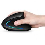 Coverzone Ergonomik Dikey Kablosuz Mouse, 2.4 GHz USB Alıcı ve Bluetooth Bağlantılı, Type-C Şarjlı, 6 Tuşlu, Ayarlanabilir DPI, Windows Mac Linux Uyumlu | 7043 Siyah