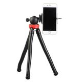 Coverzone Esnek Youtuber Yayıncılar ve Sosya Medya için İdeal 30cm Ahtapot 360 Derece Taşınabilir Ayakları Bükülebilir Selfie Telefon Tutuculu 3 Ayaklı Kampda Tatilde Gezilerde Tripod Çok Hafif 320gr