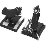 Coverzone Flight Stick Uçuş Simülasyon Kontrolcüsü, Joystick ve Throttle Ünitesi, PC PS4 Xbox One/Series Uyumlu, 7 Eksen 2 POV 16 Tuşlu, Key Mapping Destekli | PXN 2119 Pro