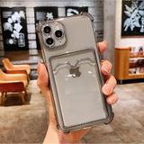 Coverzone Galaxy A02s Kılıf Kart Gözlü Antishock Köşeli Kamera Korumalı Cardcase Silikon Antrasit Siyah