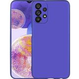 Coverzone Galaxy A23 Ile Uyumlu Kılıf Premier Silikon Kapak Saks Mavisi