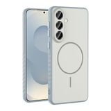 Coverzone Galaxy A57 İle Uyumlu Kamera Lens Korumalı Kılıf Magsafe Uyumlu Kablosuz Şarj Özellikli Tea Silikon Telefon Kılıfı Gümüş