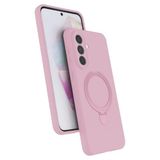 Coverzone Galaxy A57 ile uyumlu Kılıf MagSafe ile uyumlu Z-Samara Kapak Wireless Şarj Özellikli Stand Olabilen A57 kilif Pembe