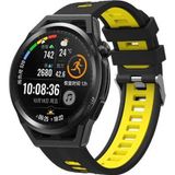 CoverZone Galaxy Gear S2 Grealish Siyah-Sarı Delikli Silikon Kordon