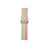 CoverZone Galaxy Gear S3 46 mm Uyumlu Renkli Desenli Erstwhile Rainbow White Kayış Kordon
