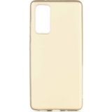 Coverzone Galaxy S20 Fe Kılıf Premier Silikon Arka Kapak Kılıf Gold