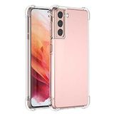 Coverzone Galaxy S21 Plus ile uyumlu Kılıf Z-Nitro Anti Shock Silikon Kapak Kamera Korumalı Antişok Airbag Köşe Korumalı Silikon Şeffaf Kılıf