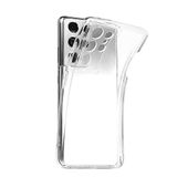 Coverzone Galaxy S21 Ultra İle Uyumlu Kılıf Kalem Koymalı Emollient Silikon Kapak Şeffaf