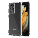 Coverzone Galaxy S21 Ultra ile uyumlu Kılıf Z-Nitro Anti Shock Silikon Kapak Kamera Korumalı Antişok Airbag Köşe Korumalı Silikon Şeffaf Kılıf