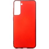 Coverzone Galaxy S21 Uyumlu Ultra Kılıf Premier Silikon Arka Kapak Kılıf Kırmızı