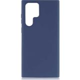 Coverzone Galaxy S22 Ultra Kılıf Premier Silikon Kapak Lacivert