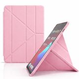 Coverzone Galaxy Tab A11 Plus ile uyumlu Kılıf Kalem Koyma Bölmeli Stand Olan Uyku Modlu Suni Deri, Yarı transparan Silikon Arka Yüzey ergonomik yapılı, Attravtive Smart Cover Pembe