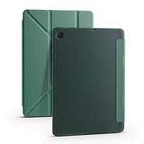 Coverzone Galaxy Tab A7 10.4 T500 2020 İle Uyumlu Tofu Folding Kalem Tutacaklı Standlı Kılıf Koyu Yeşil