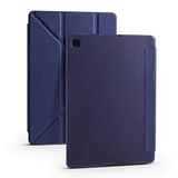 Coverzone Galaxy Tab A7 10.4 T500 2020 İle Uyumlu Tofu Folding Kalem Tutacaklı Standlı Kılıf Lacivert