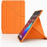Coverzone Galaxy Tab S10 Lite ile uyumlu Kılıf Kalem Koyma Bölmeli Stand Olan Uyku Modlu Suni Deri Yarı transparan Arka Yüzey Attravtive Smart Cover Turuncu