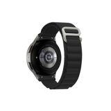 Coverzone Galaxy Watch 3 Ile Uyumlu 41mm Kordon Kumaş Loop Kaliteli Yedek Saat Kordonu Çift Katmanlı Kayış