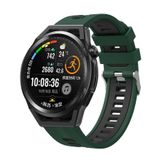 CoverZone Galaxy Watch 46 mm Grealish Silikon Delikli Yeşil Siyah Kordon